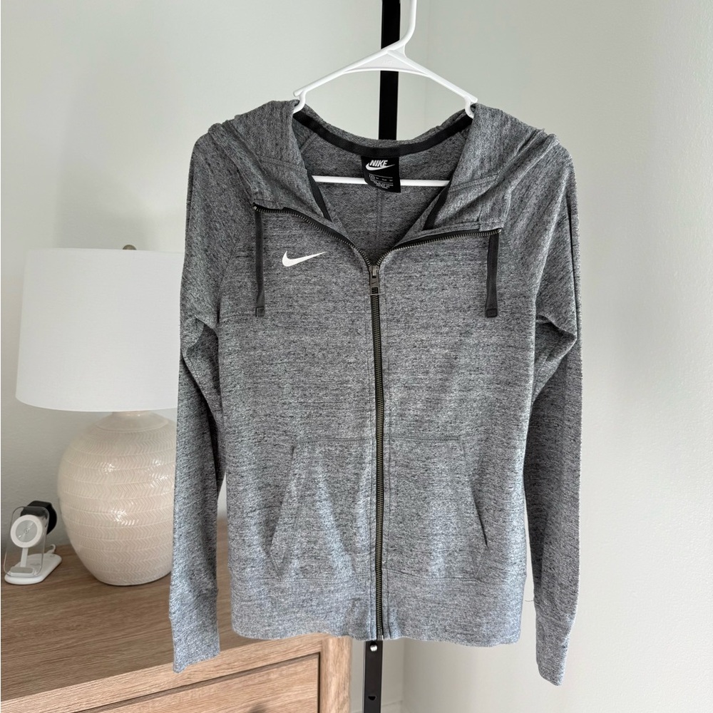 Nike Women's Gray Zip-Up Hoodie Size XS